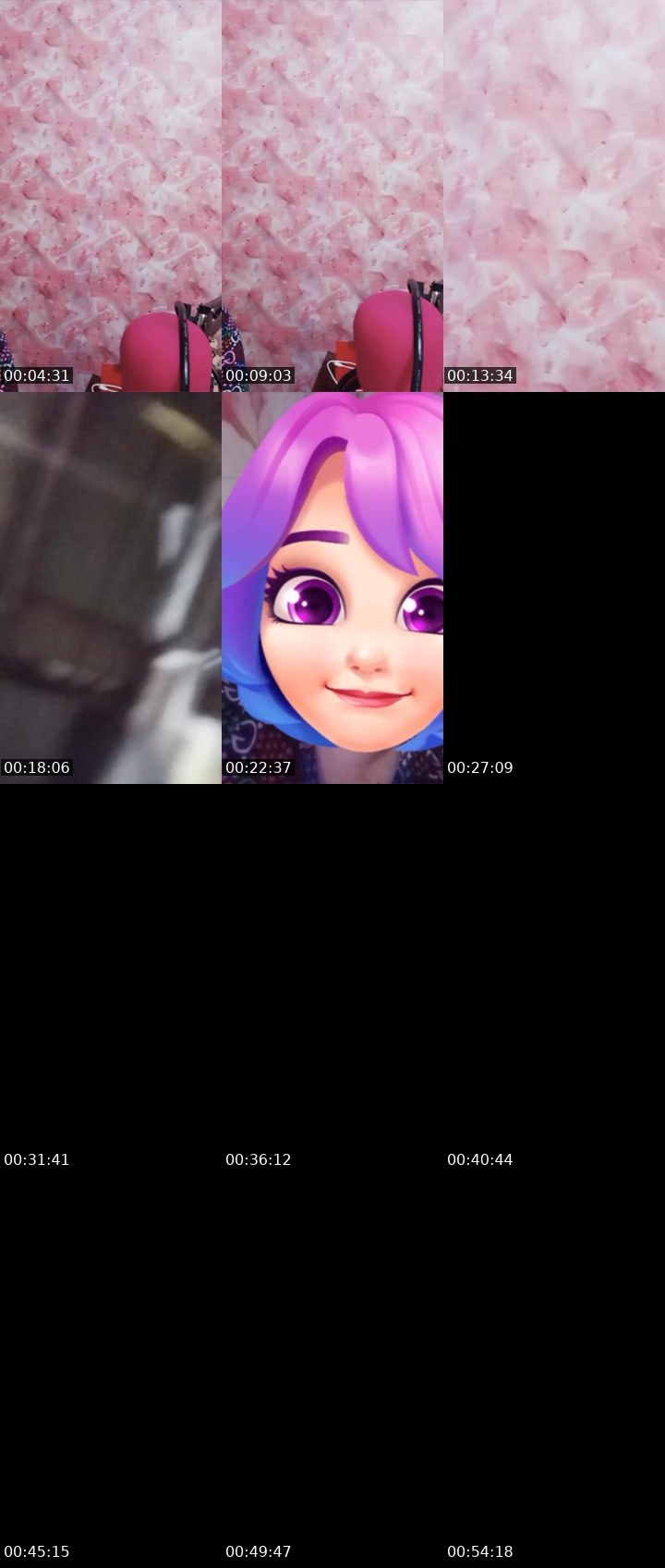 Contact-sheet preview of 👸รฬєєt🍂's Liveme recording