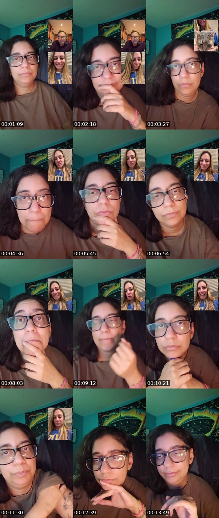 Contact-sheet preview of Manisha🖖👽🖤's Liveme recording