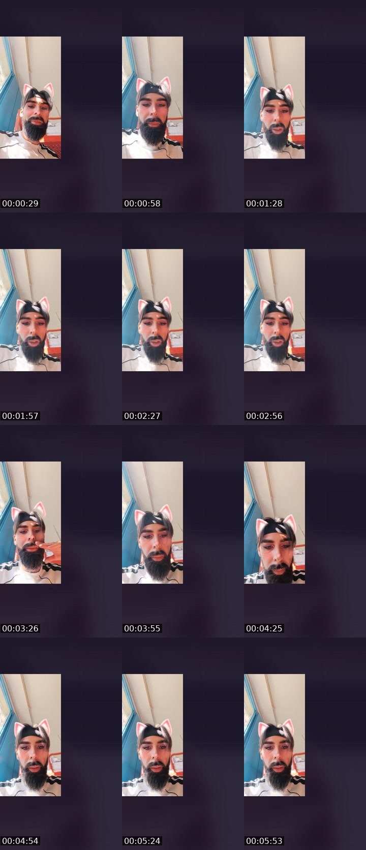 Contact-sheet preview of Reggino Di cuore's Liveme recording
