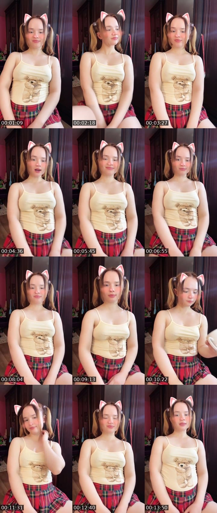 Contact-sheet preview of Tanya Oink-Oink's Liveme recording
