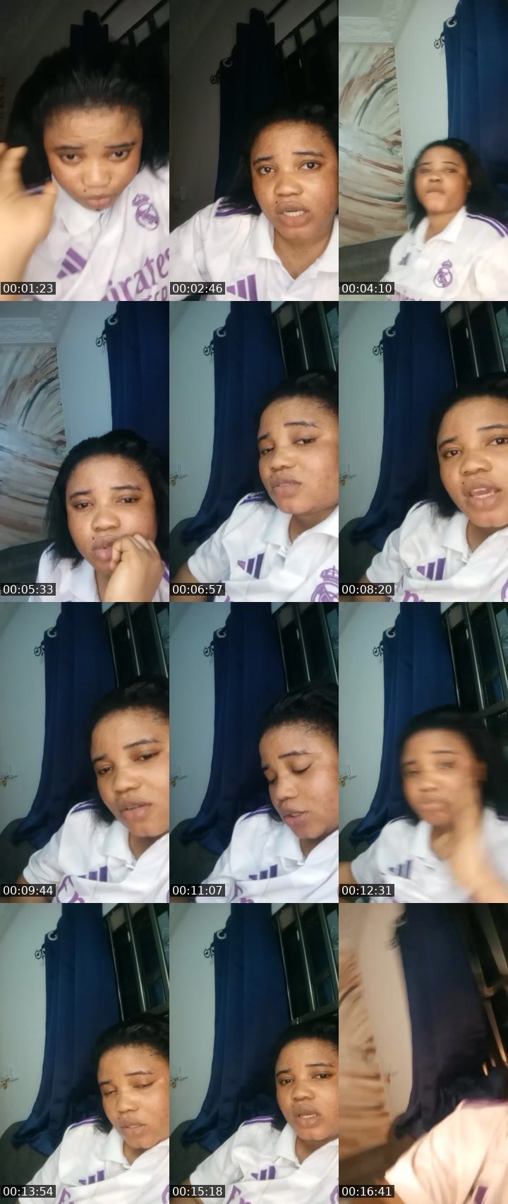 Contact-sheet preview of Princess Gift's Liveme recording