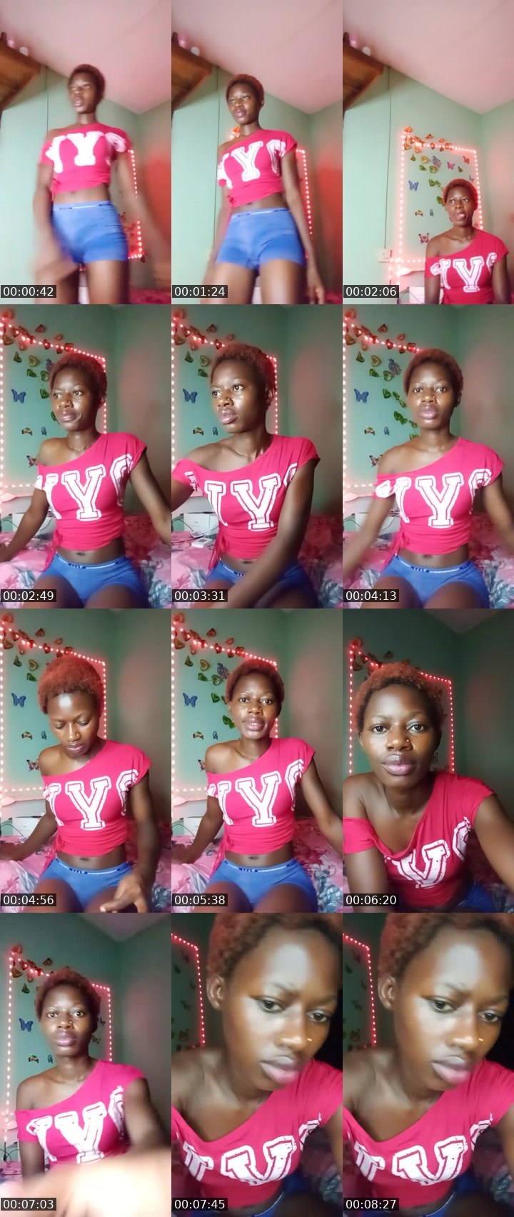 Contact-sheet preview of bhagyamelish🎯's Liveme recording