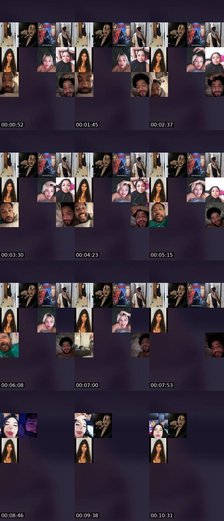 Contact-sheet preview of 👑⃤ Danielita🐰's Liveme recording