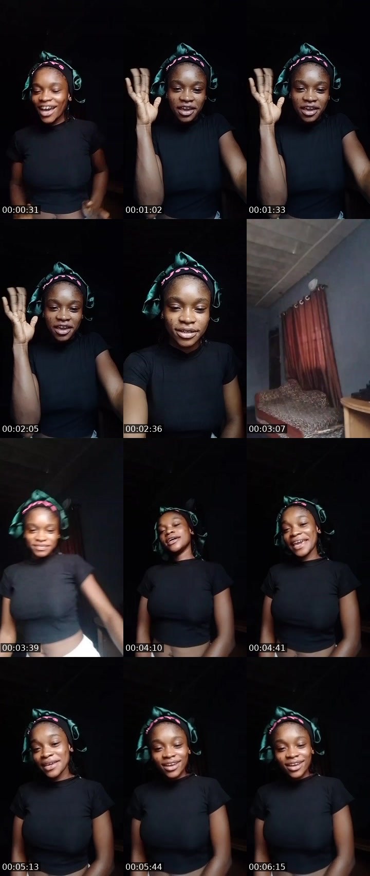 Contact-sheet preview of Jules-8065713's Liveme recording