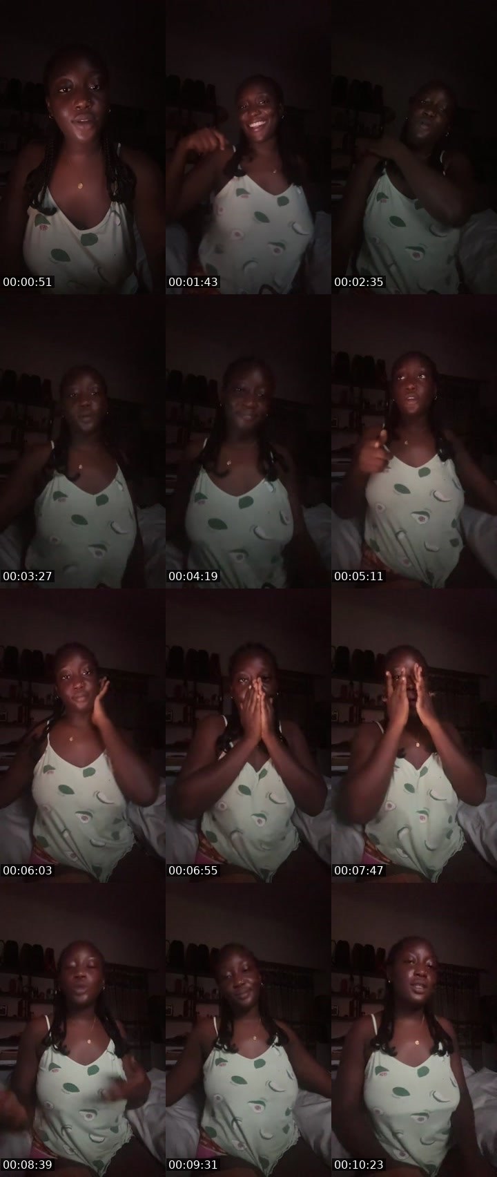 Contact-sheet preview of Black mistress😈❤️'s Liveme recording