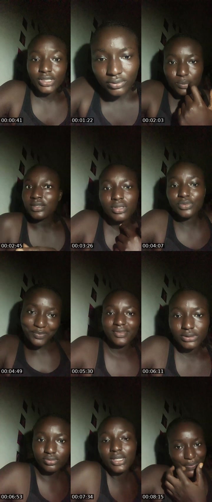 Contact-sheet preview of Mide baby's Liveme recording