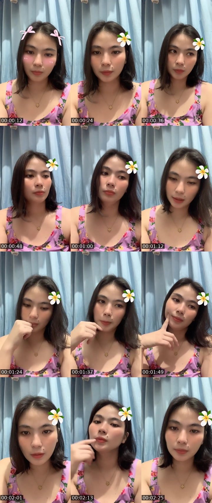 Contact-sheet preview of ℹ️Celine🩷's Liveme recording