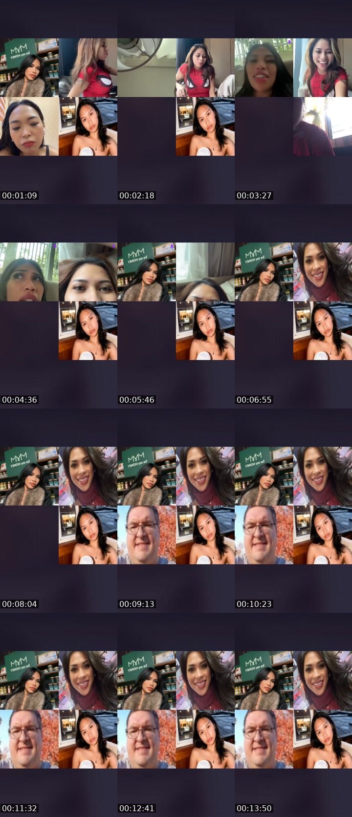 Contact-sheet preview of Hanni🫶🏻's Liveme recording