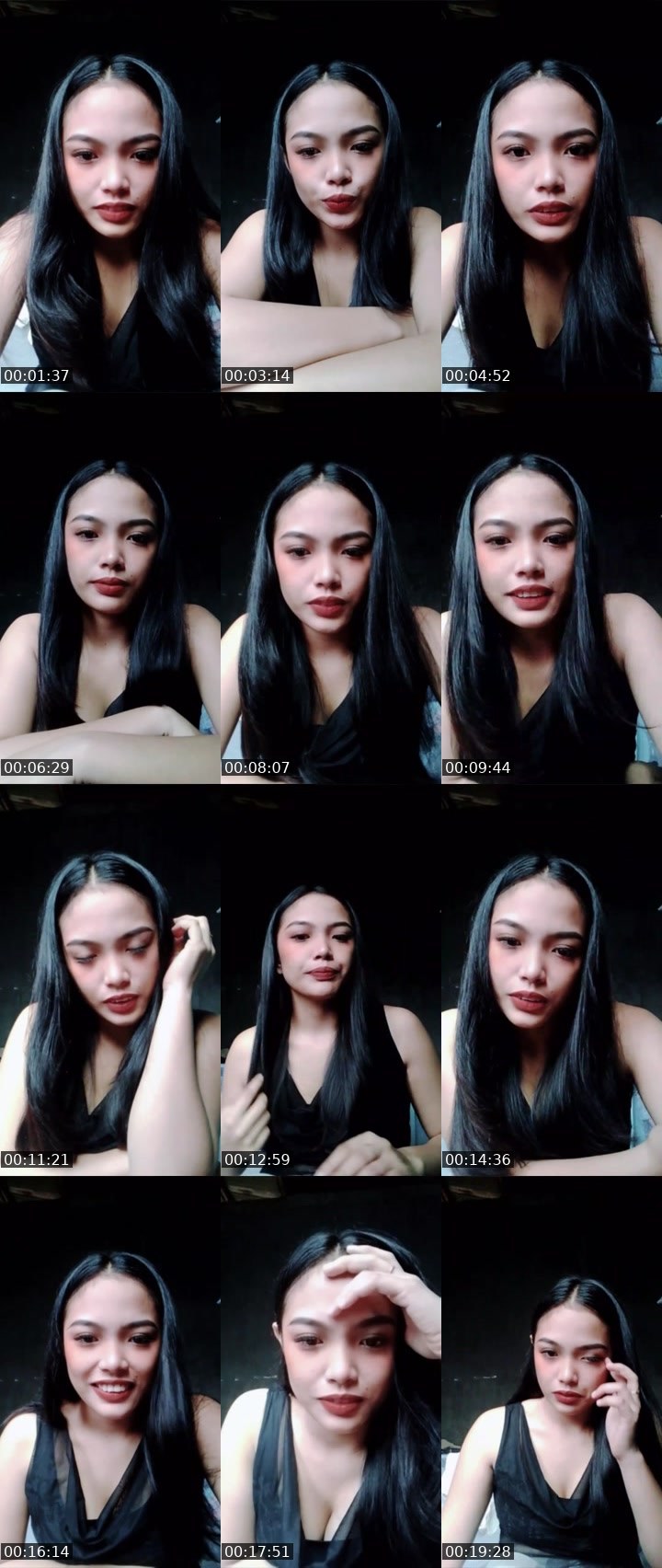 Contact-sheet preview of 👸 kaori 🐉's Liveme recording