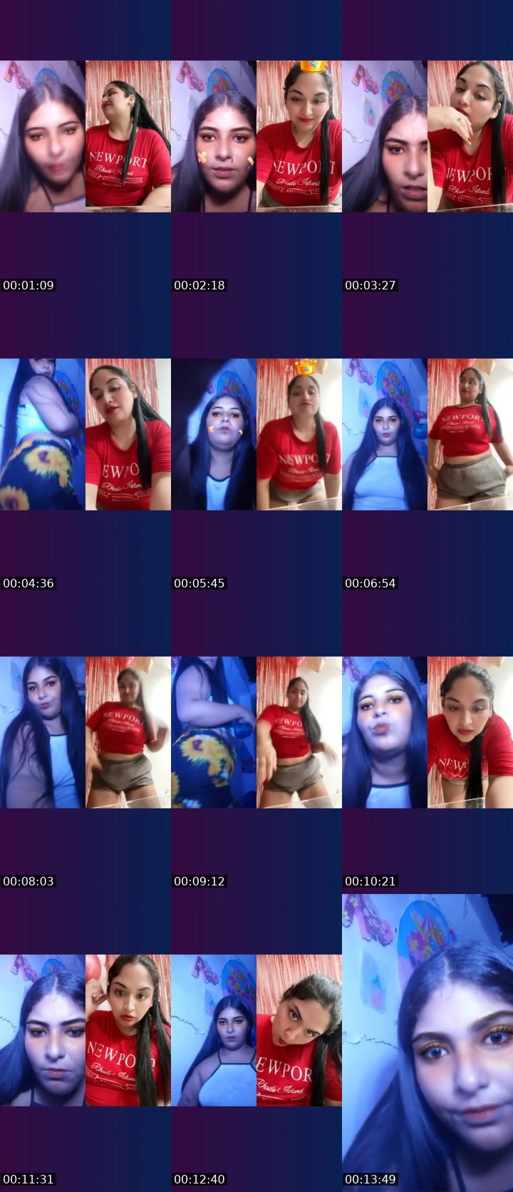 Contact-sheet preview of Tatyy🤎🪩's Liveme recording