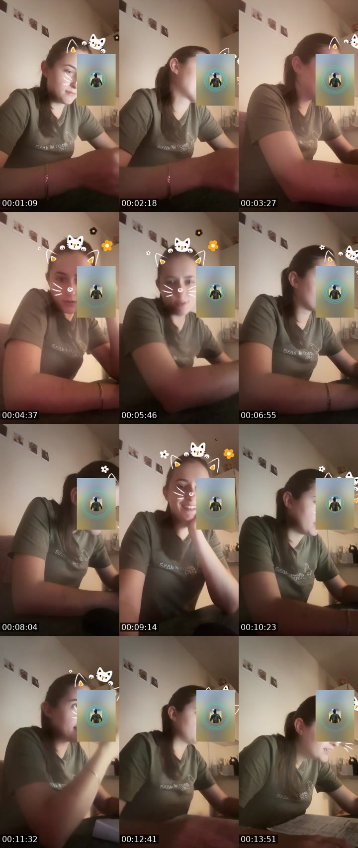 Contact-sheet preview of Natalka🦂's Liveme recording