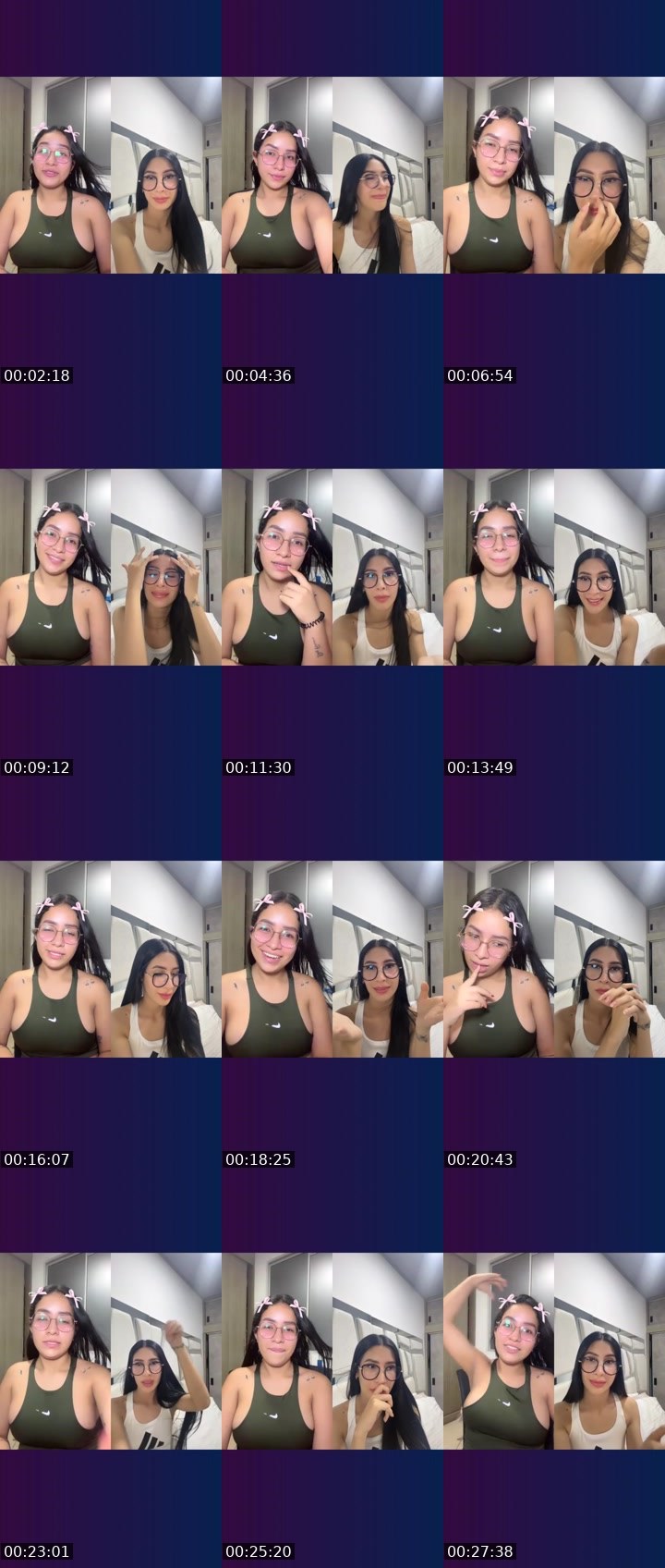 Contact-sheet preview of Lupe🫧😈🧸's Liveme recording