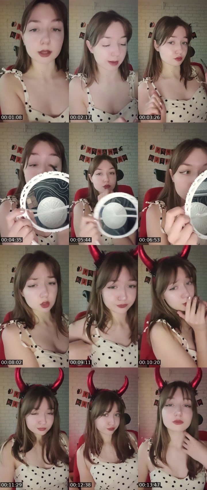 Contact-sheet preview of Lulu🎃's Liveme recording