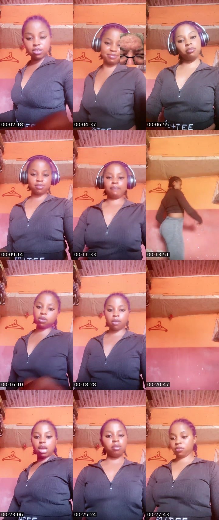 Contact-sheet preview of Pretty Dera 🦋🦋's Liveme recording