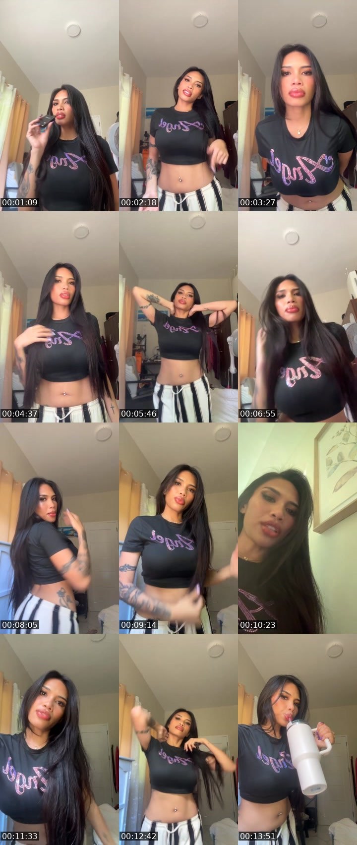 Contact-sheet preview of Hanni🫶🏻's Liveme recording