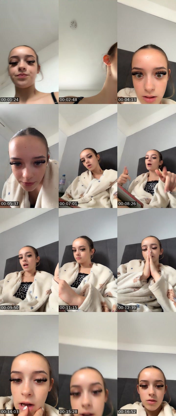Contact-sheet preview of Gracie.xoxo's Liveme recording