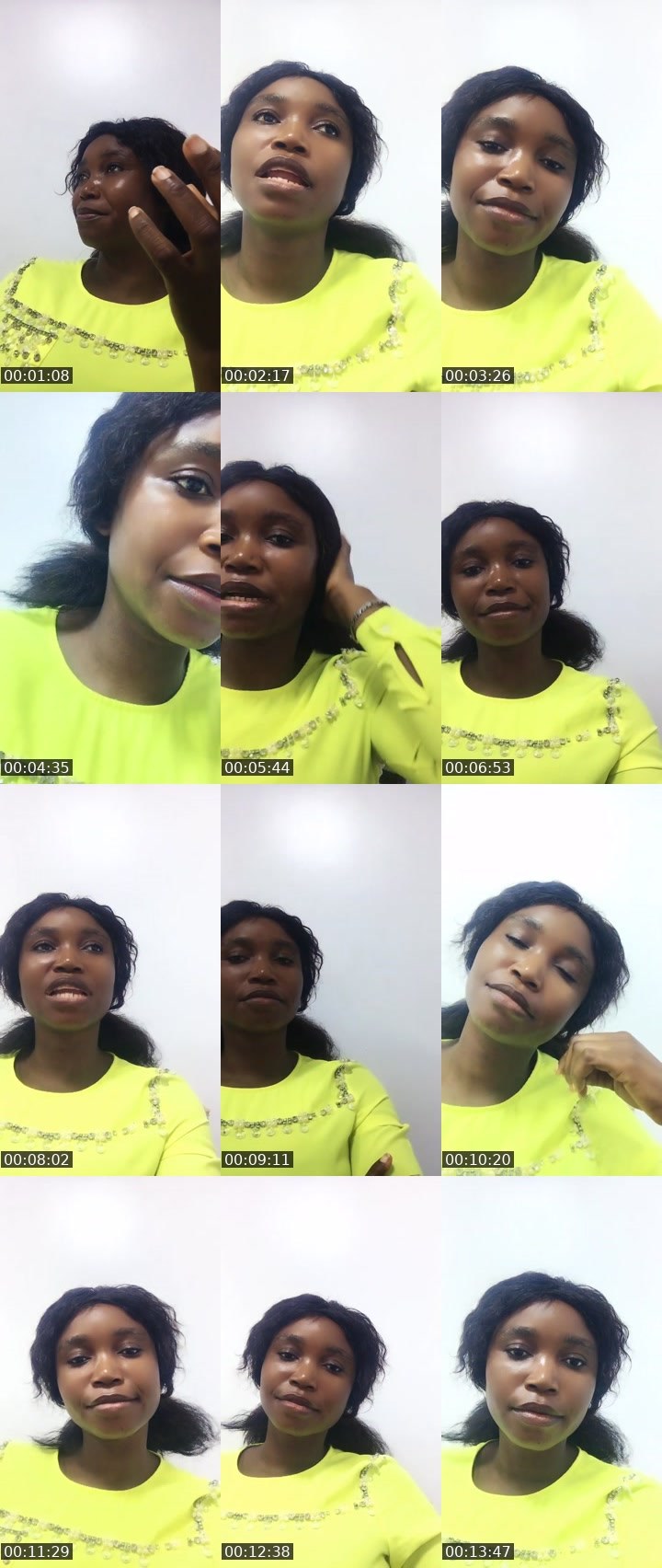 Contact-sheet preview of Solana 😚😚's Liveme recording