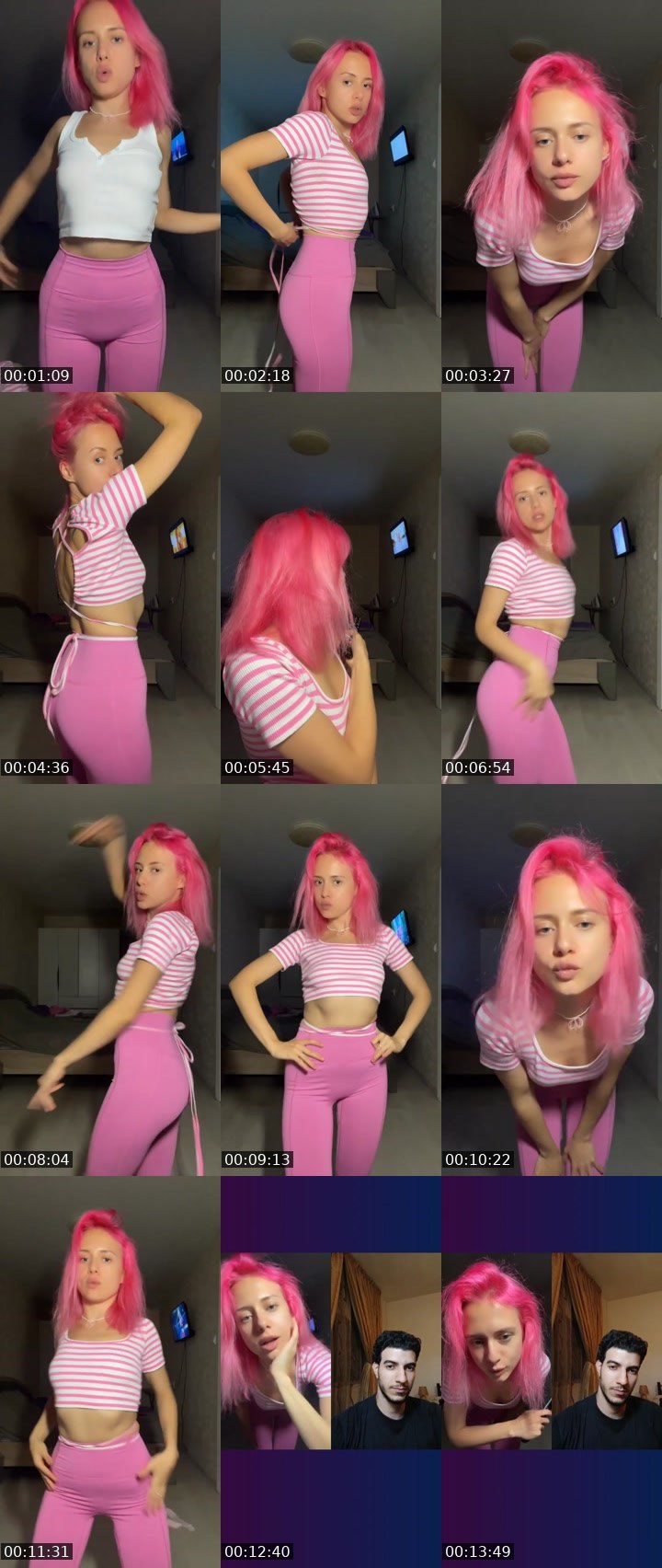 Contact-sheet preview of Olya_Pink🎀's Liveme recording