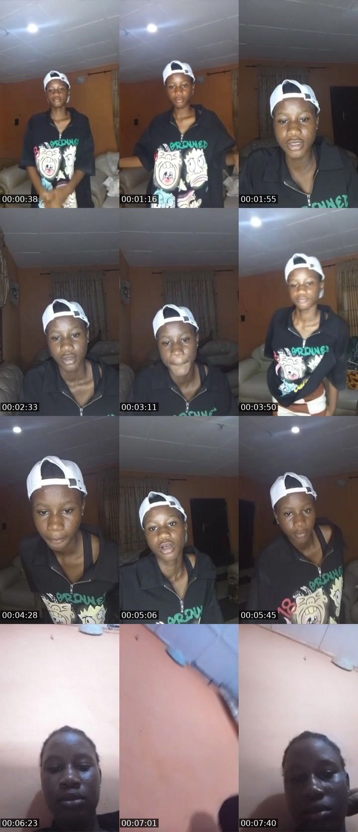 Contact-sheet preview of Marvellous Obisesan's Liveme recording