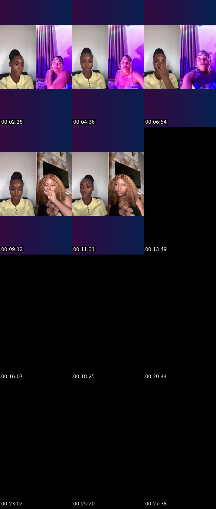 Contact-sheet preview of Ava🕊️'s Liveme recording