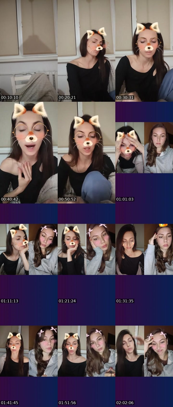 Contact-sheet preview of 💯Oly's Liveme recording