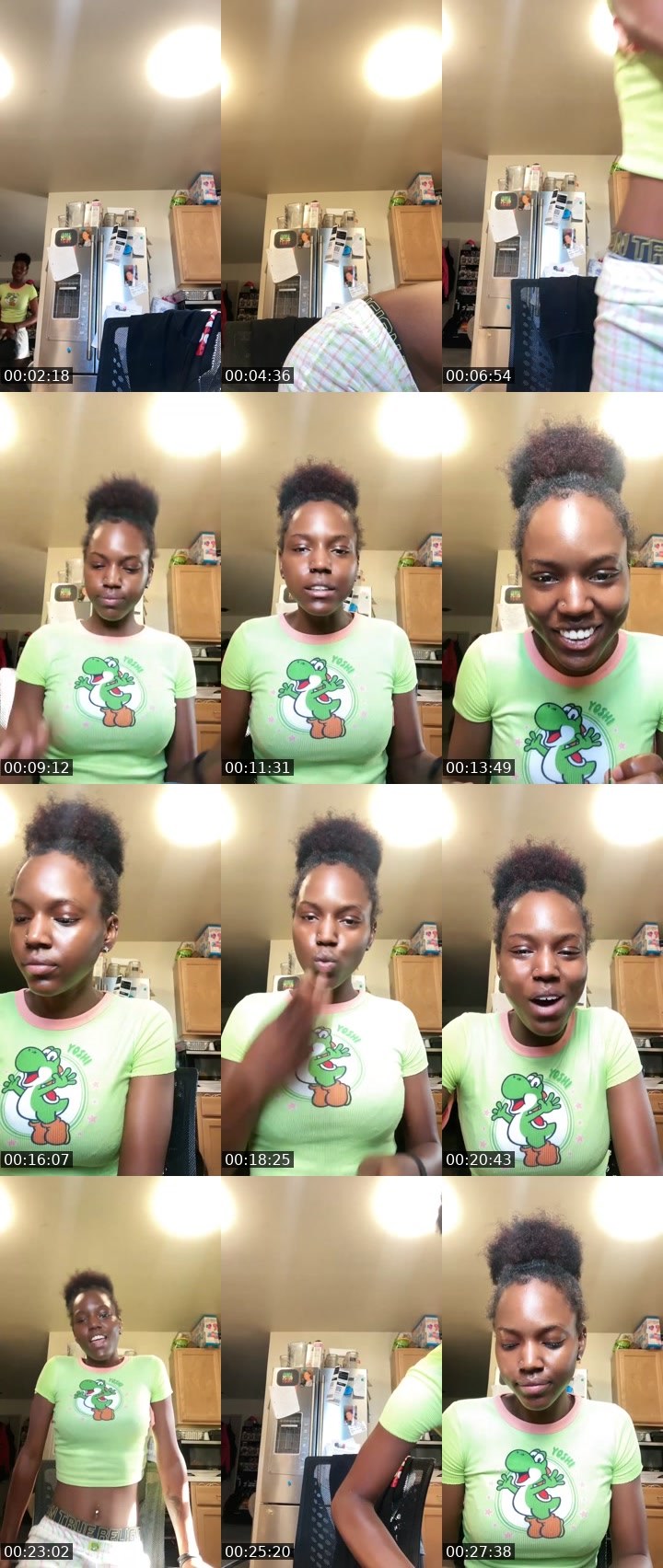 Contact-sheet preview of Santana Thomas's Liveme recording
