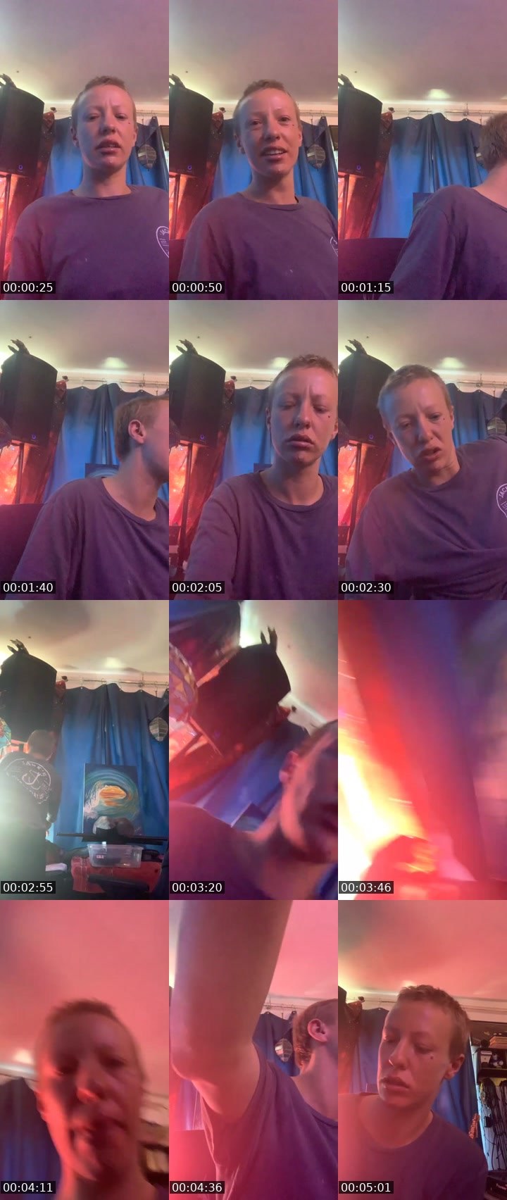 Contact-sheet preview of Prachy's Liveme recording