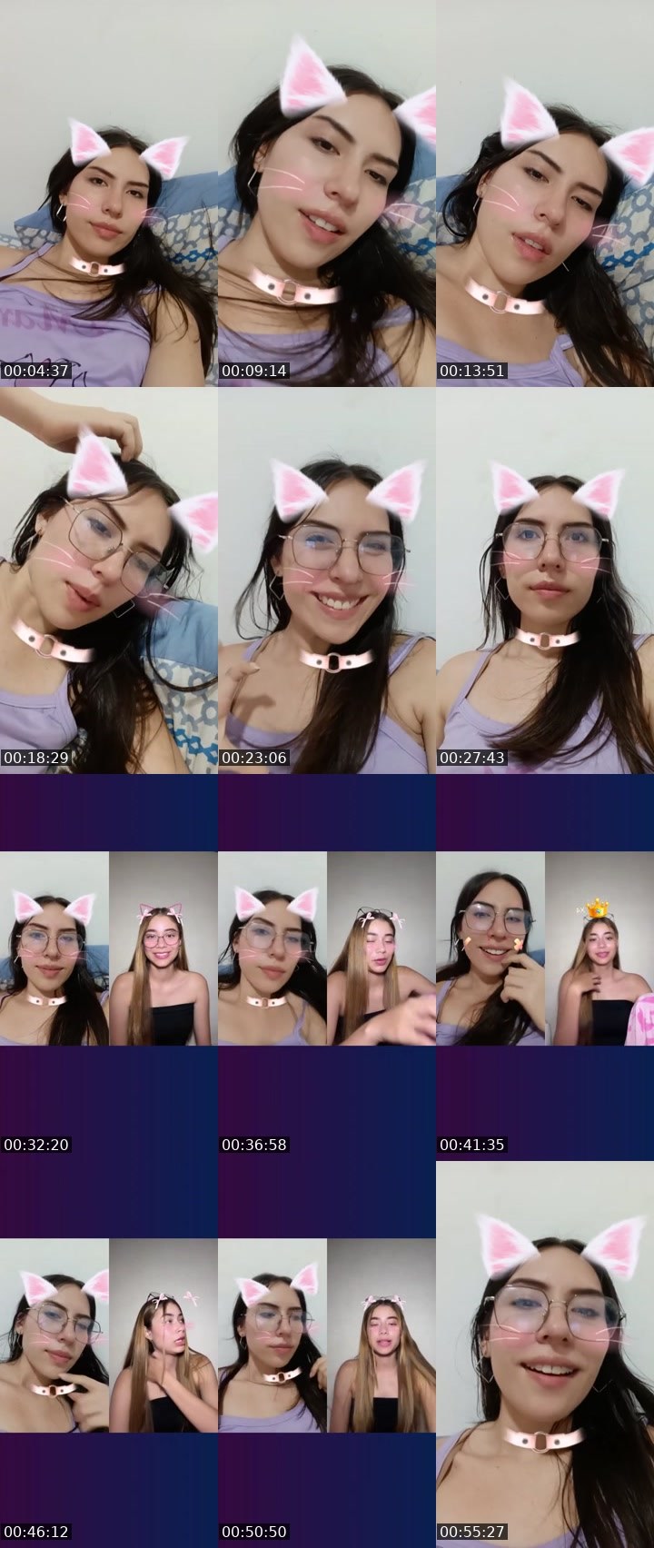 Contact-sheet preview of 🦋💫 Mila_22's Liveme recording