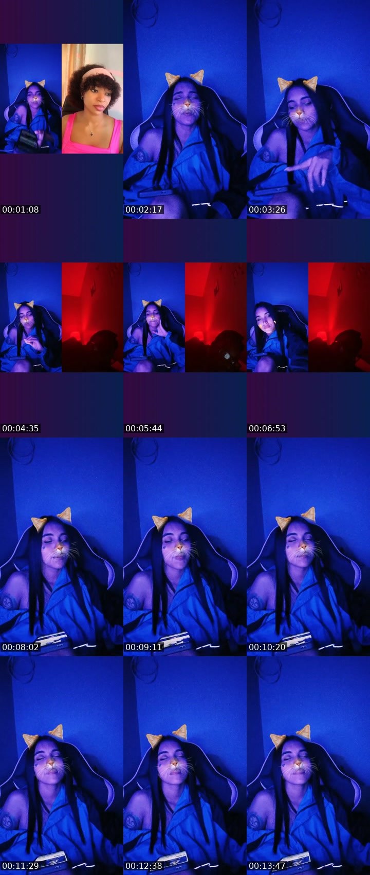 Contact-sheet preview of 🌐 CORA🖤🐼ZON's Liveme recording