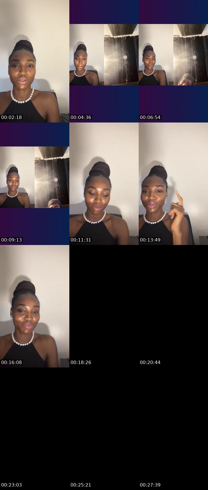 Contact-sheet preview of Ava🕊️'s Liveme recording