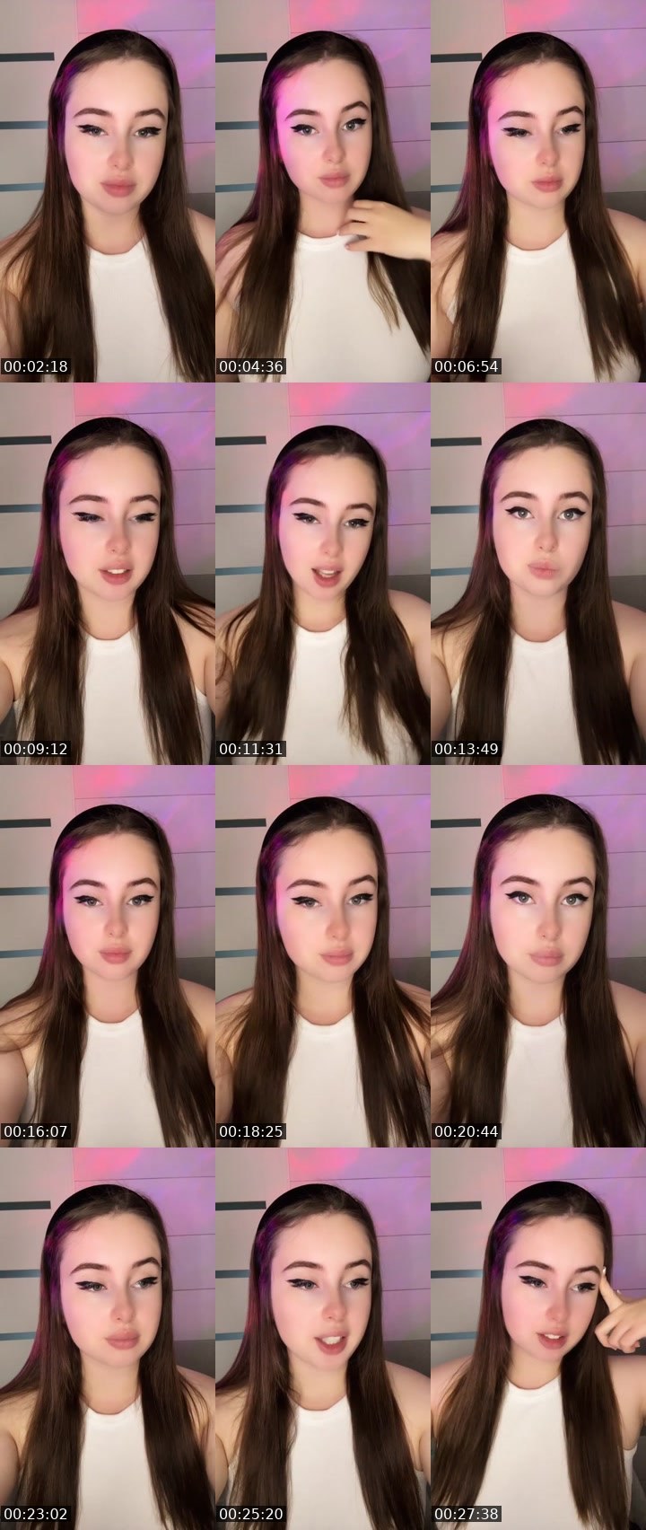 Contact-sheet preview of 𝑀𝐼𝐿𝐴𝑁𝐴♌️'s Liveme recording