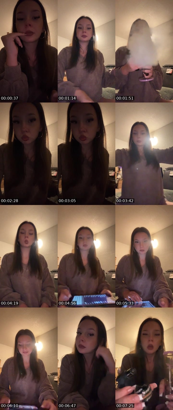Contact-sheet preview of itsphoebe's Liveme recording