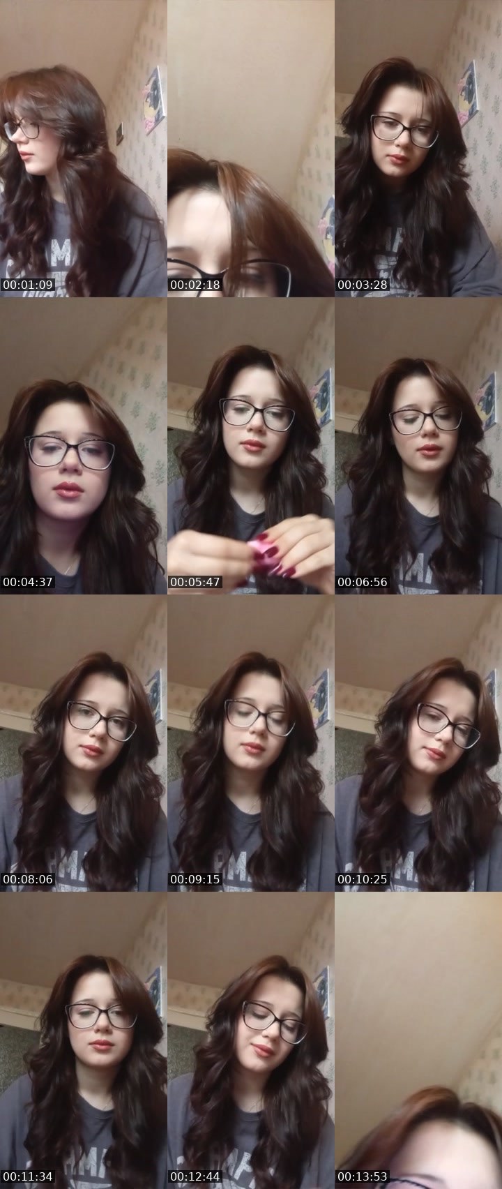 Contact-sheet preview of angel 🎀's Liveme recording
