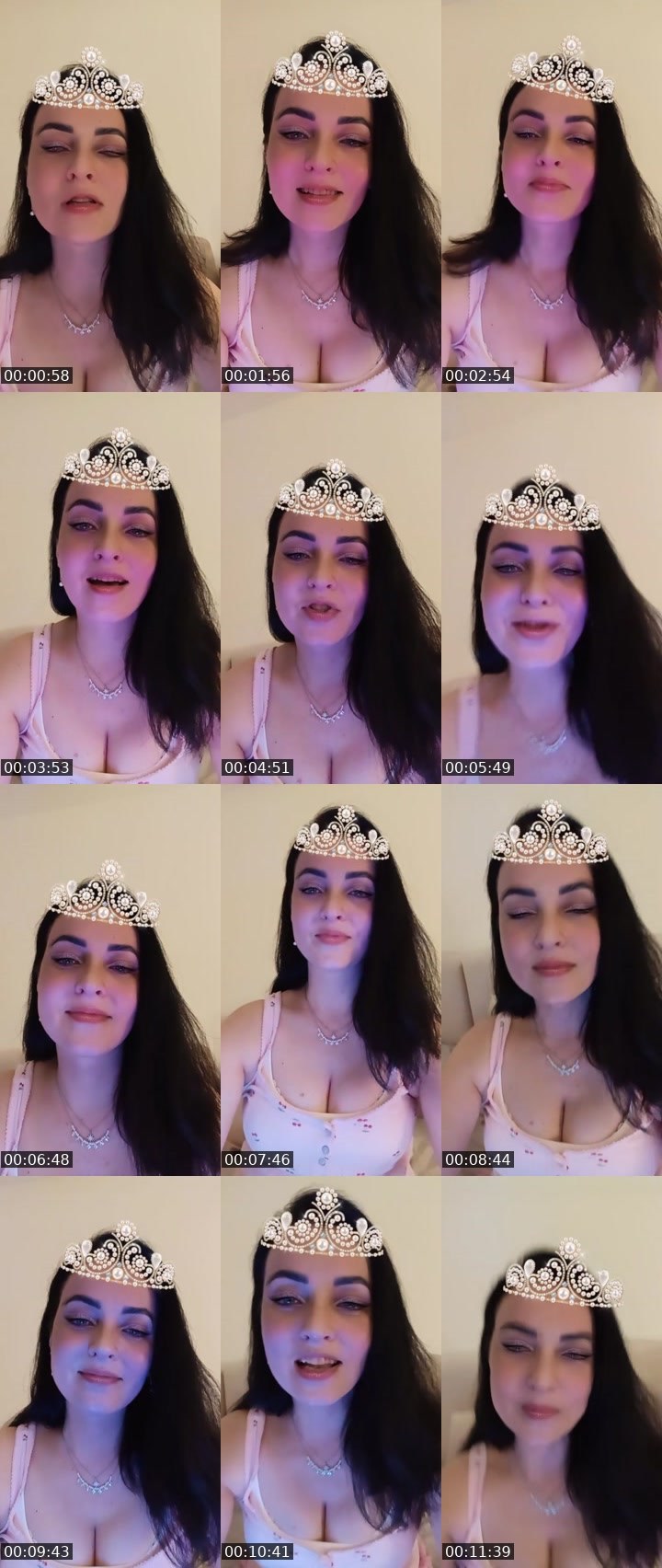 Contact-sheet preview of 𝒜𝓃𝑔𝑒𝓁's Liveme recording