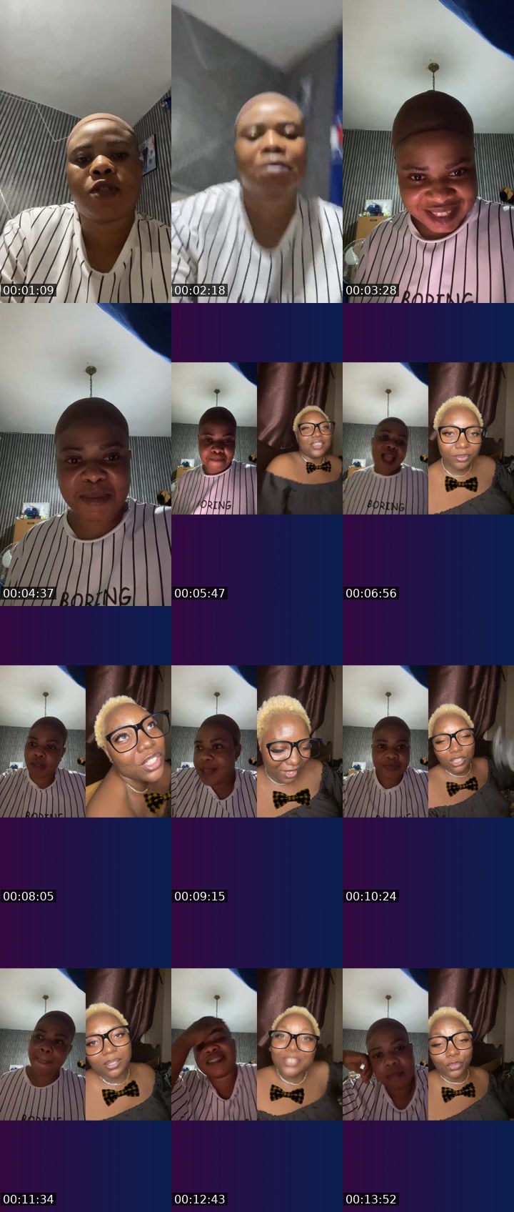 Contact-sheet preview of MERCYLUV💋's Liveme recording