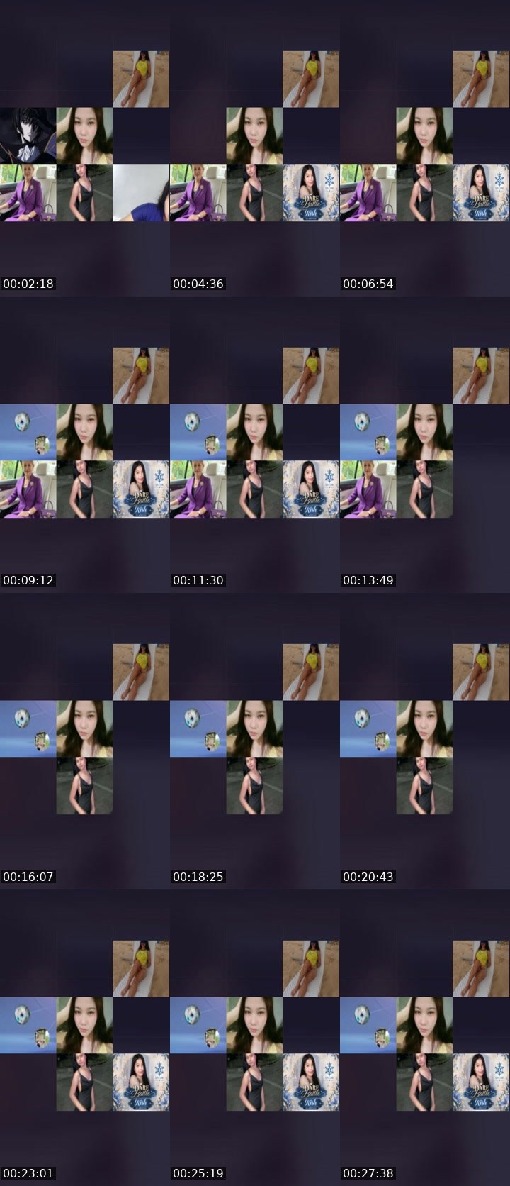 Contact-sheet preview of TA⃟🪽ashie's Liveme recording
