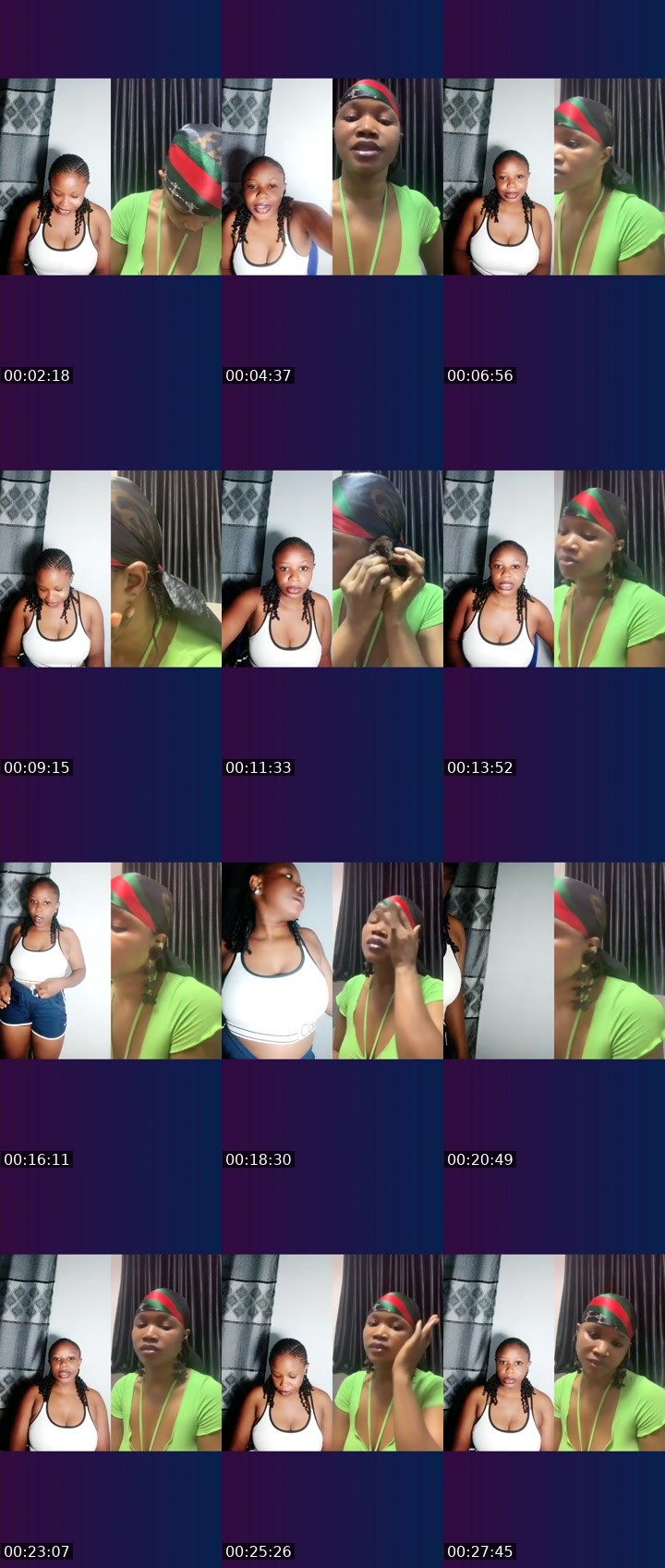 Contact-sheet preview of ⏏️7kHoneybun🎭's Liveme recording