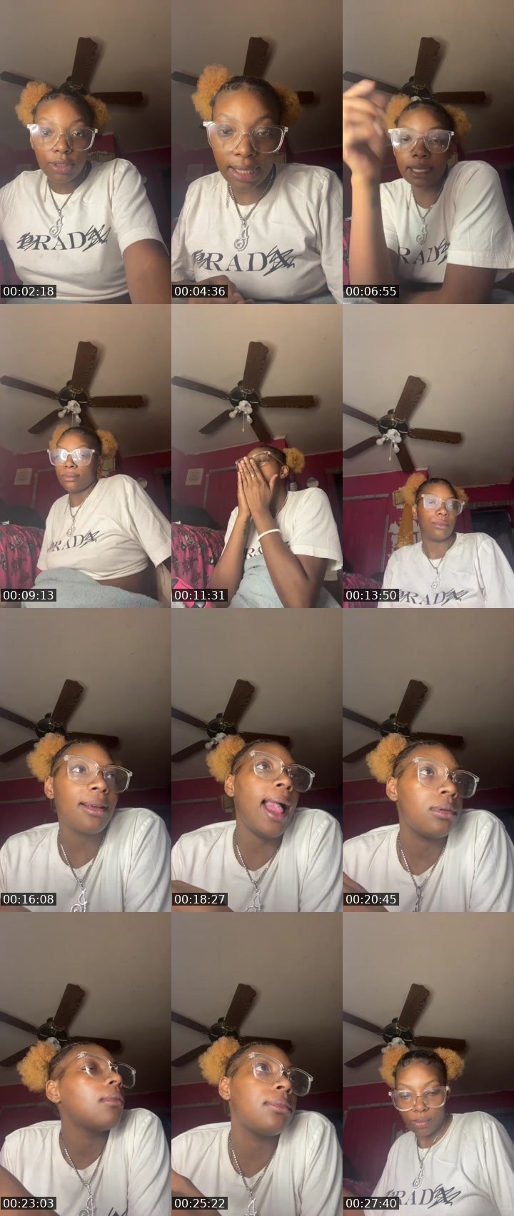 Contact-sheet preview of BrownSugar😍🤎's Liveme recording