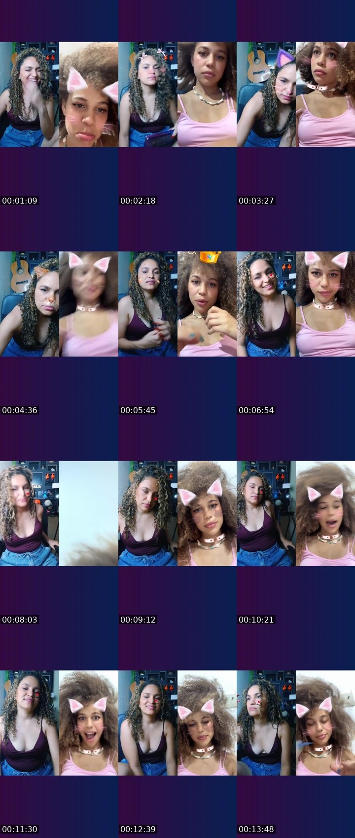 Contact-sheet preview of Kamylla👑🔥's Liveme recording