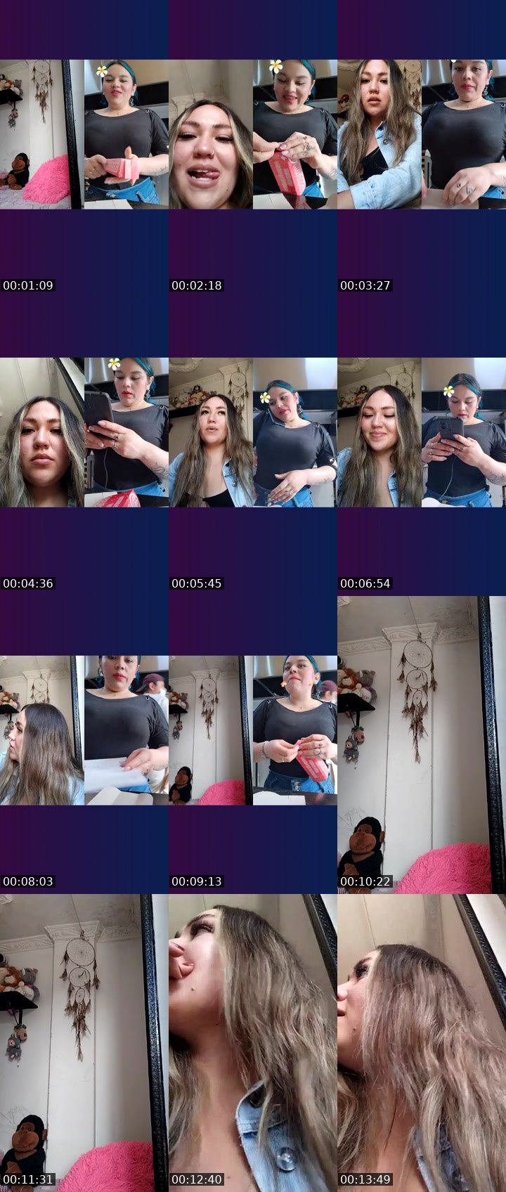 Contact-sheet preview of 𝓛𝓲𝓪💗🧿's Liveme recording