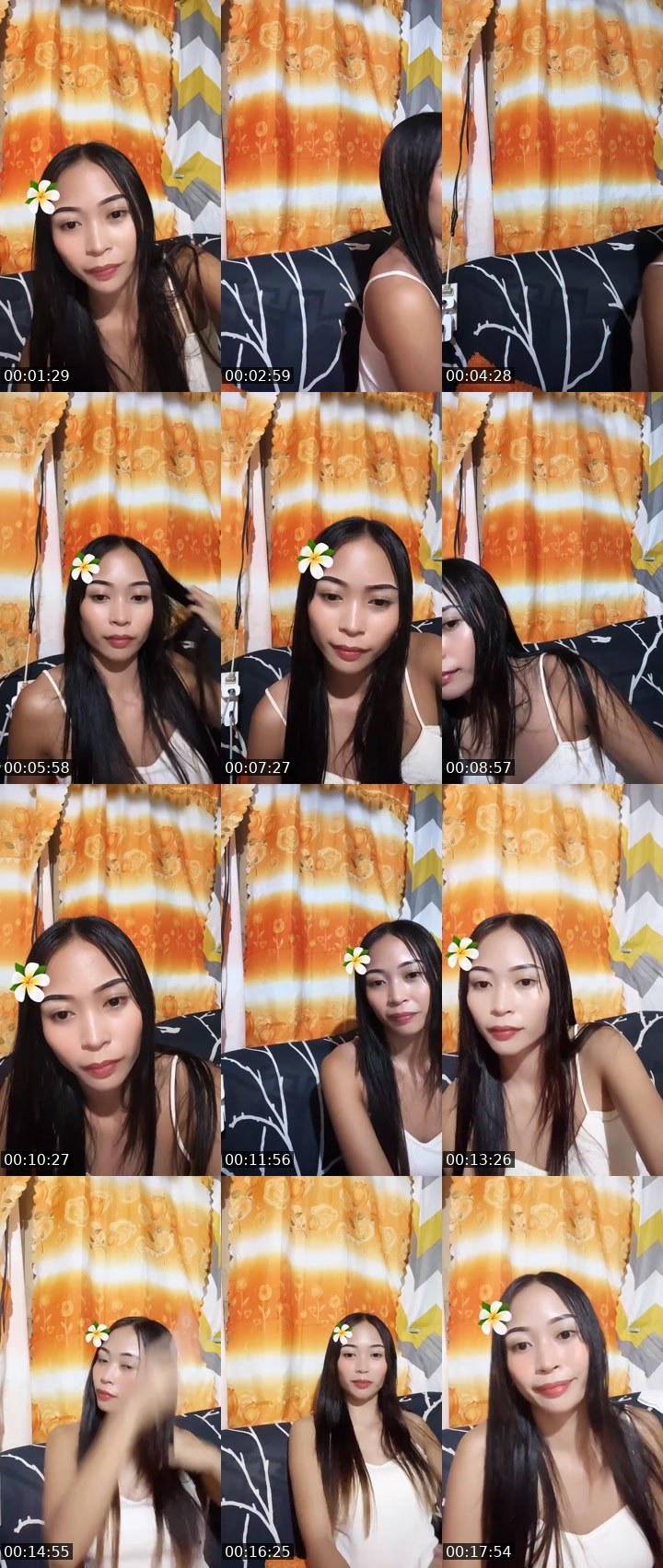 Contact-sheet preview of Calixtha's Liveme recording
