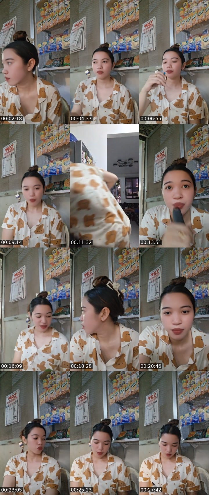Contact-sheet preview of 𖤍👸🏻claire🍂's Liveme recording