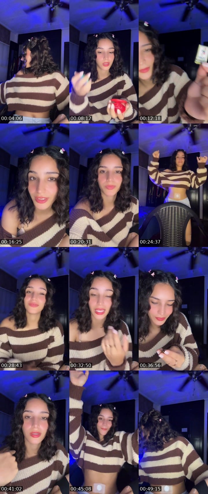 Contact-sheet preview of 💙Haydy💠's Liveme recording