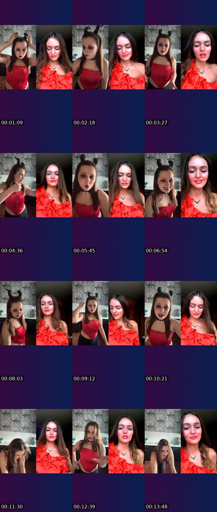 Contact-sheet preview of ૮ᏂᏋᏒᏒᎩBERRY🍒's Liveme recording