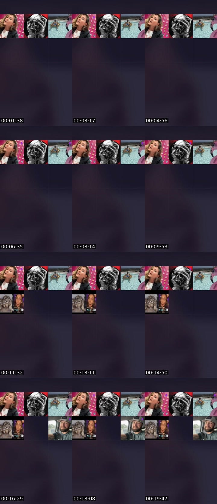 Contact-sheet preview of Nastya🦊FOX's Liveme recording