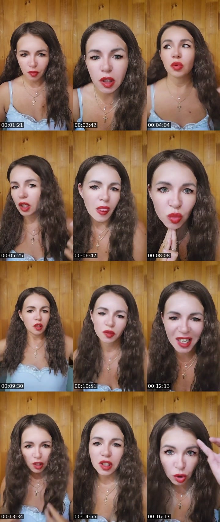 Contact-sheet preview of Дарья's Liveme recording