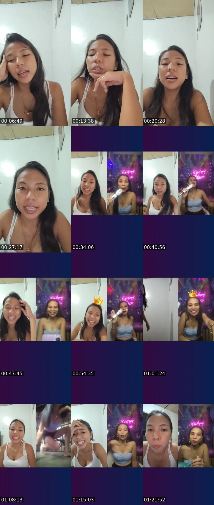 Contact-sheet preview of 🏆 Avah 🍑's Liveme recording