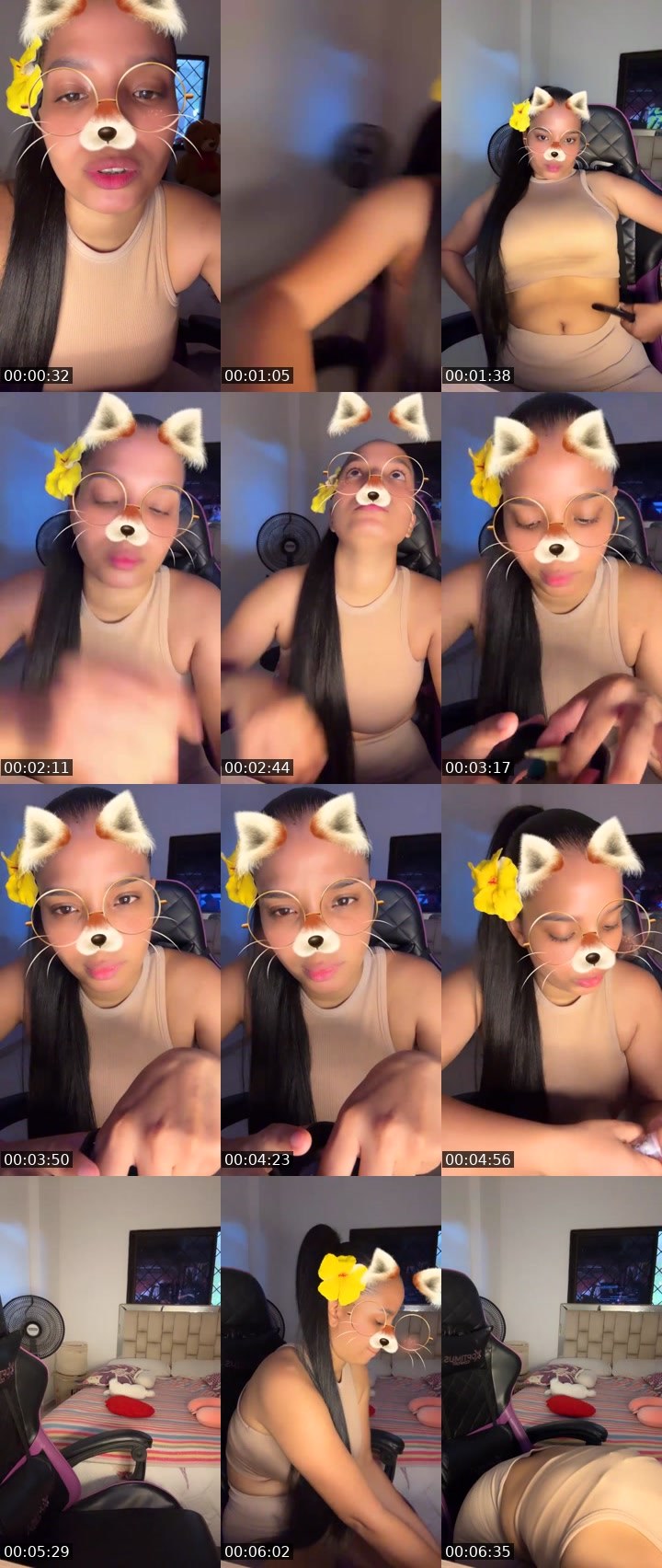 Contact-sheet preview of 🌈🃏DEVORA😏🍒's Liveme recording