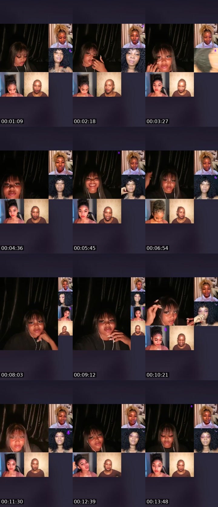 Contact-sheet preview of 🪽CAPRICORN🫦's Liveme recording