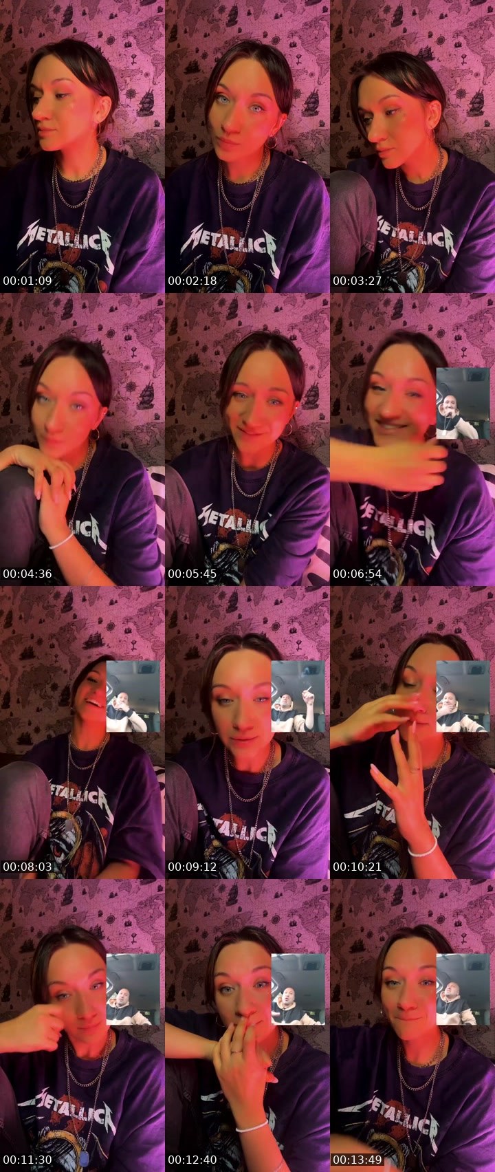 Contact-sheet preview of ✨CaliforniSASHion✨'s Liveme recording